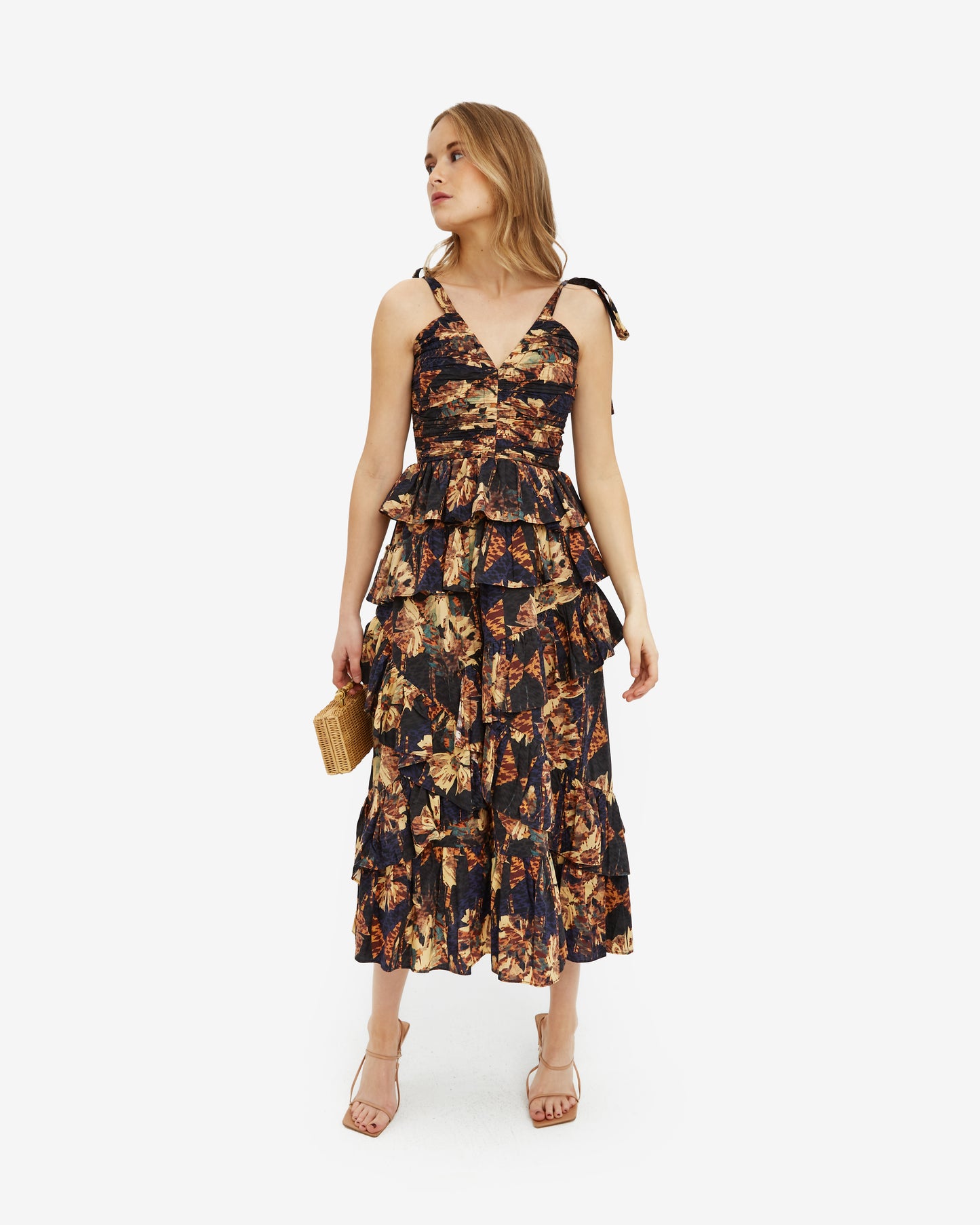 Ulla Johnson-Vestido Midi Negroni pre-loved - Lend the Label