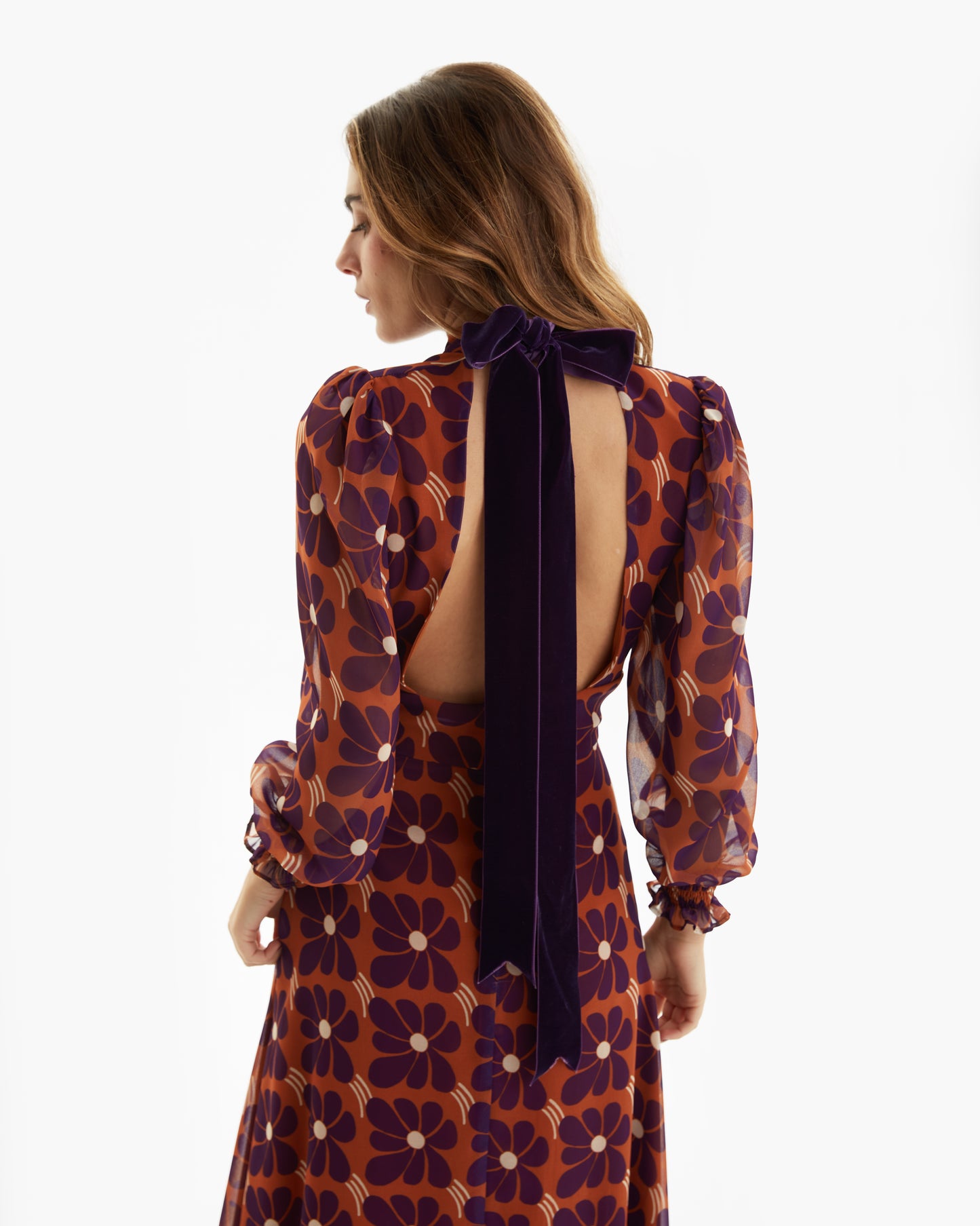 Cherubina- Vestido Midi Bouquet