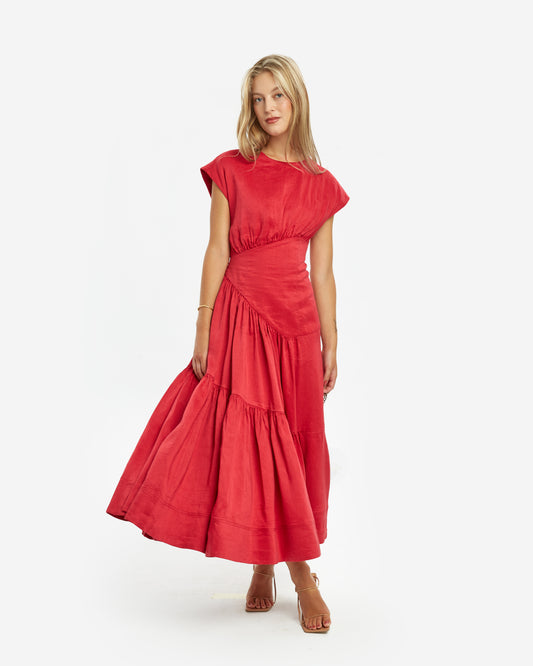 Aje - vestido midi Caiz - Lend the Label