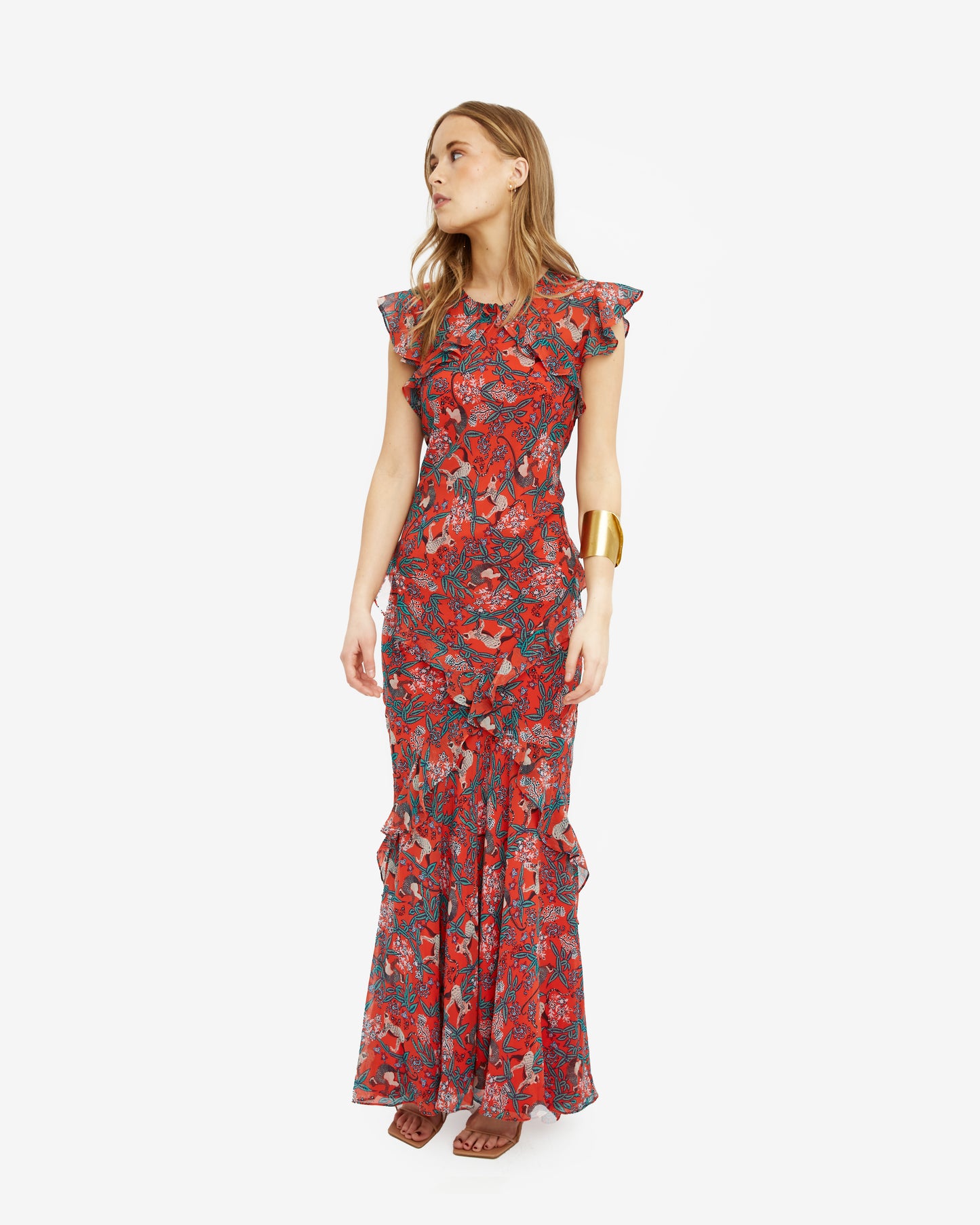 Saloni - Vestido Maxi Monkey pre-loved - Lend the Label