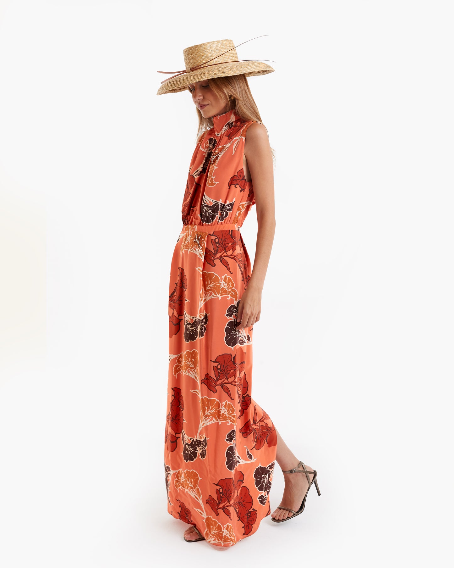 Johanna Ortiz - Vestido Midi Tangerine - Lend the Label