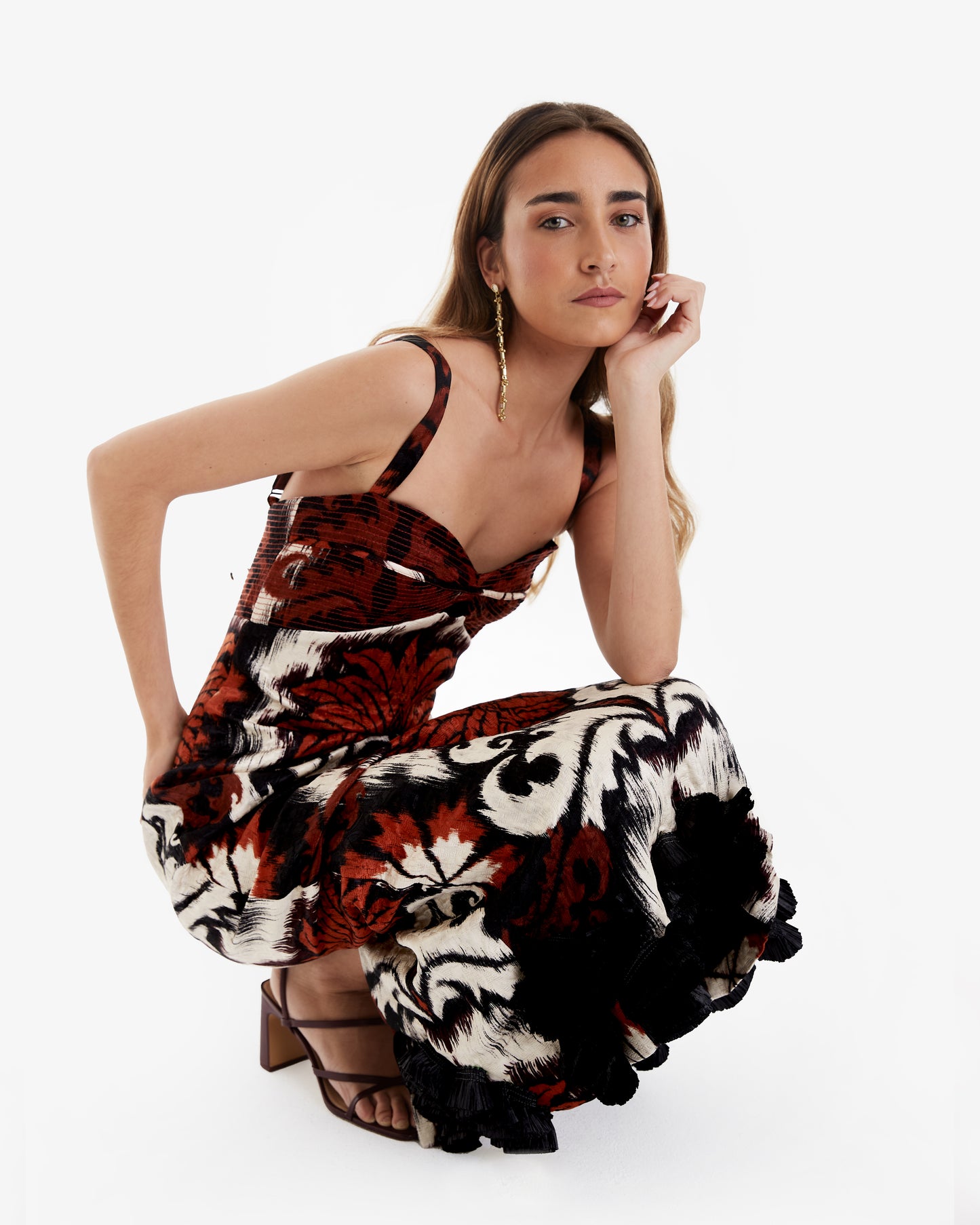 Johanna Ortiz- Vestido maxi Canabi