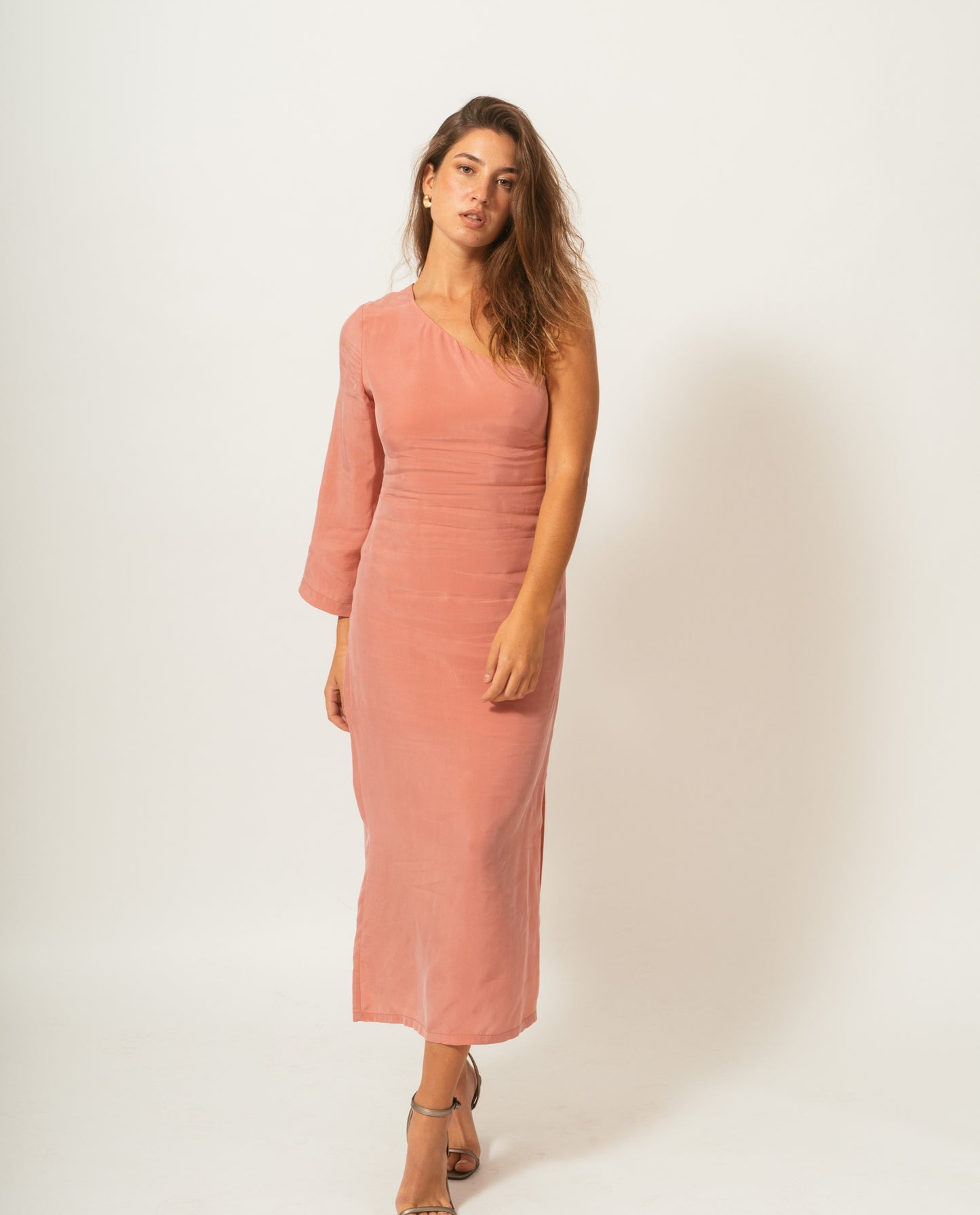 Cris Serra- Vestido Midi Rosé