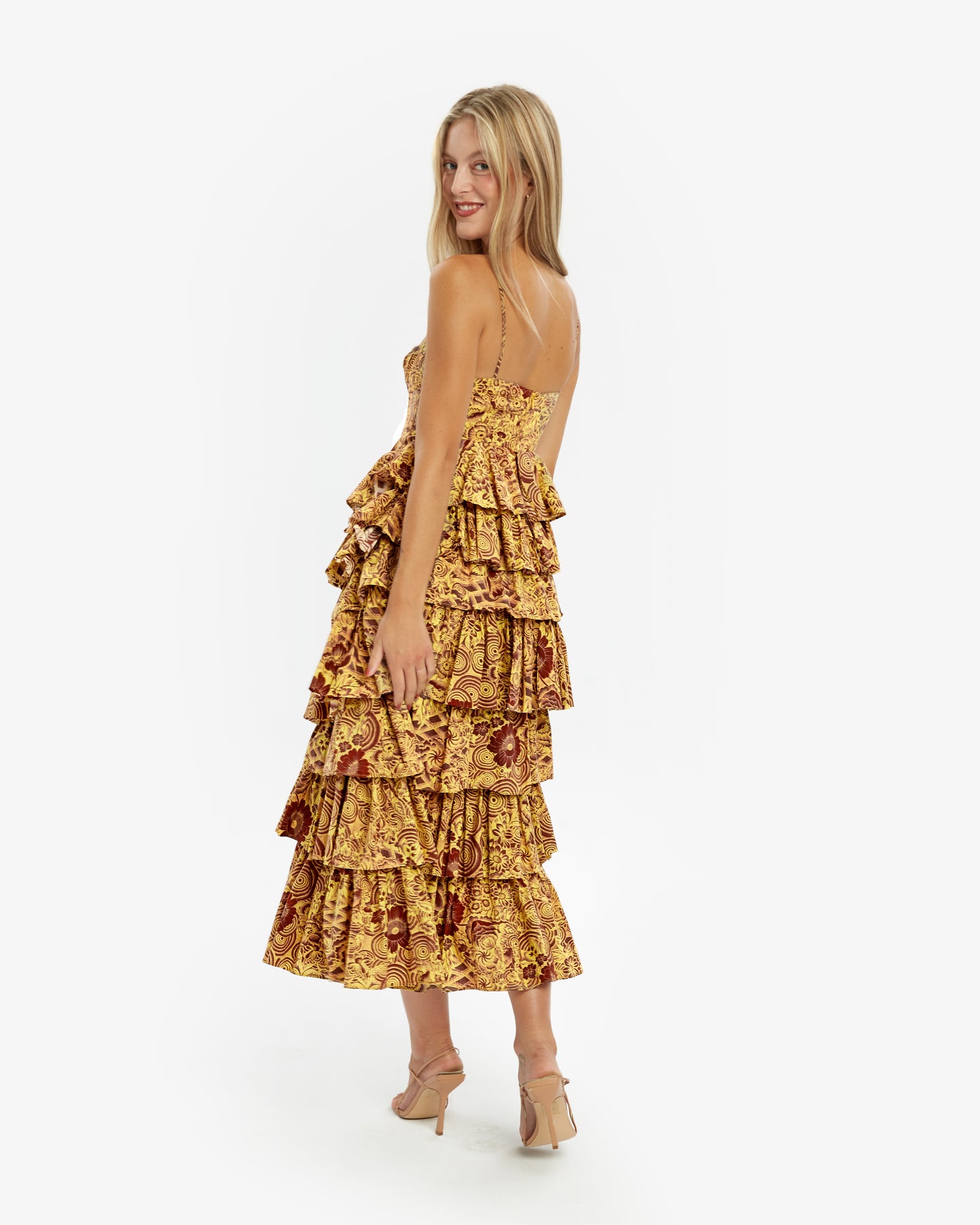 Ulla Johnson-Vestido Midi Henz pre-loved - Lend the Label