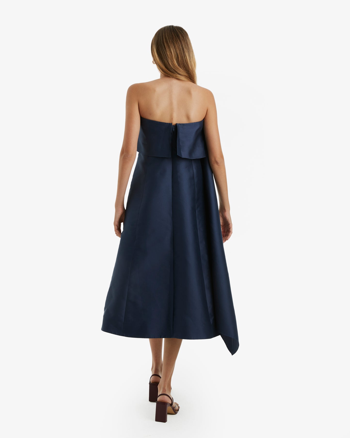 Adolfo Domínguez-Vestido Midi Fold