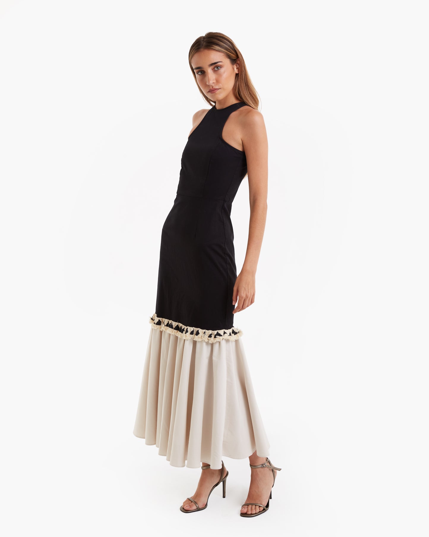 Iq collection-vestido midi Dueto
