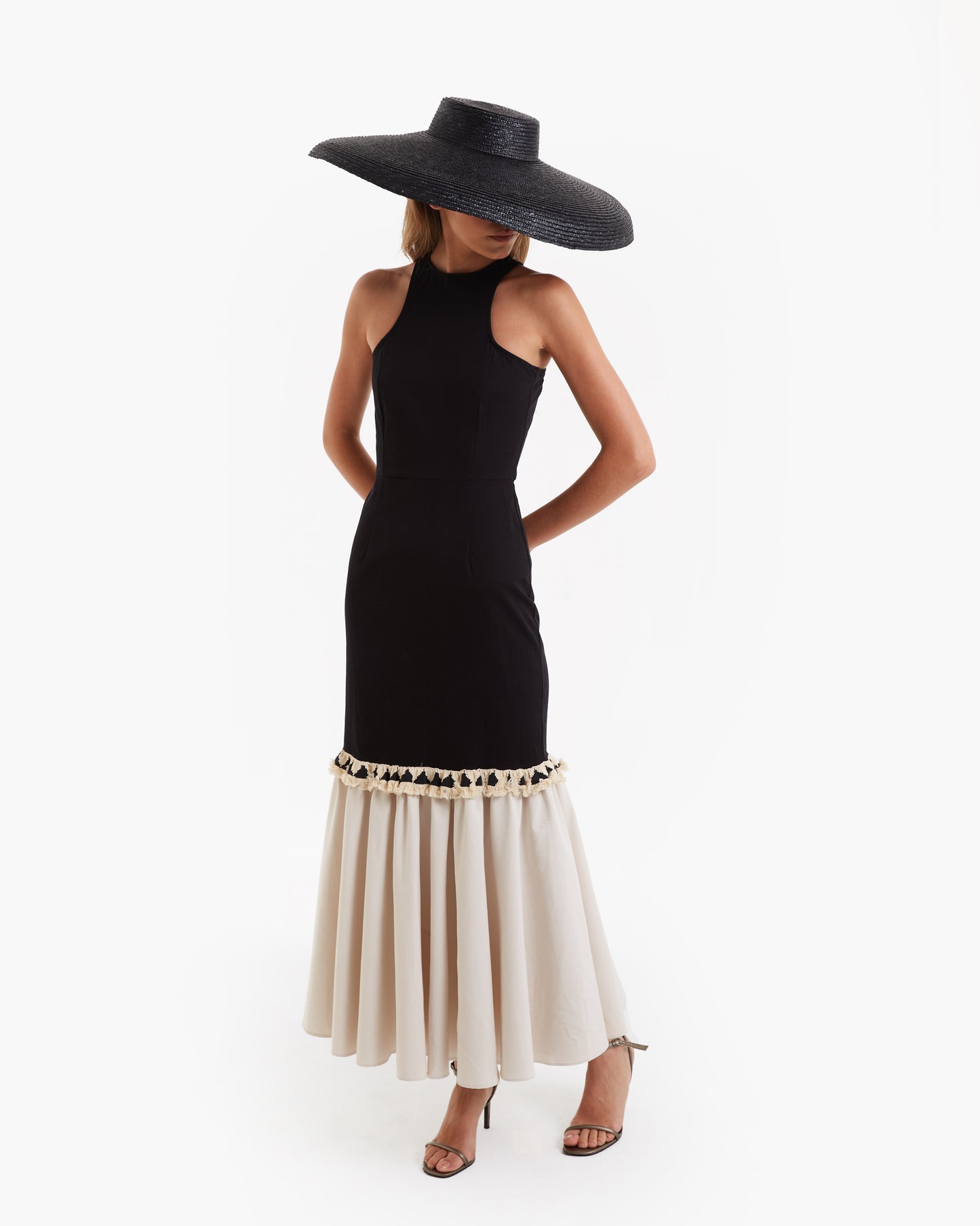 Iq collection-vestido midi Dueto
