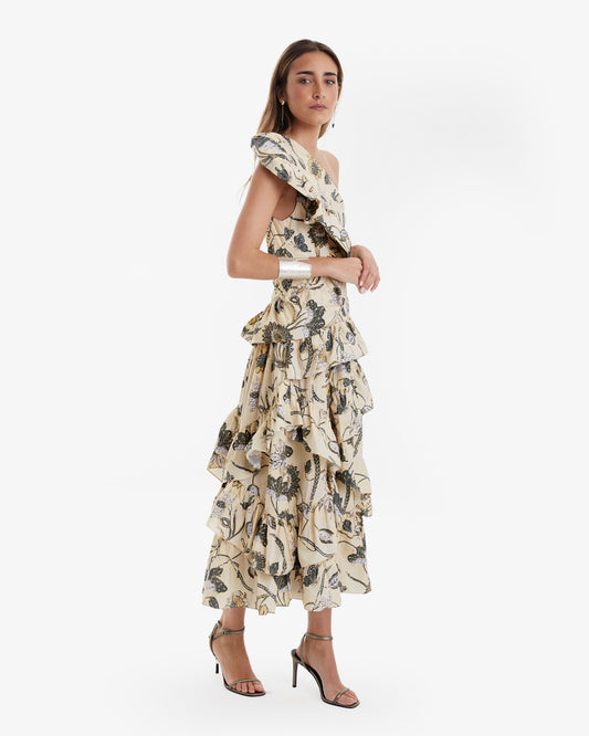 Ulla Johnson - Vestido Midi Atna pre-loved - Lend the Label