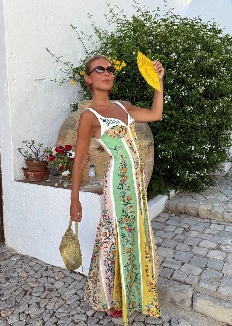 Farm Rio- Vestido Maxi Gardenia
