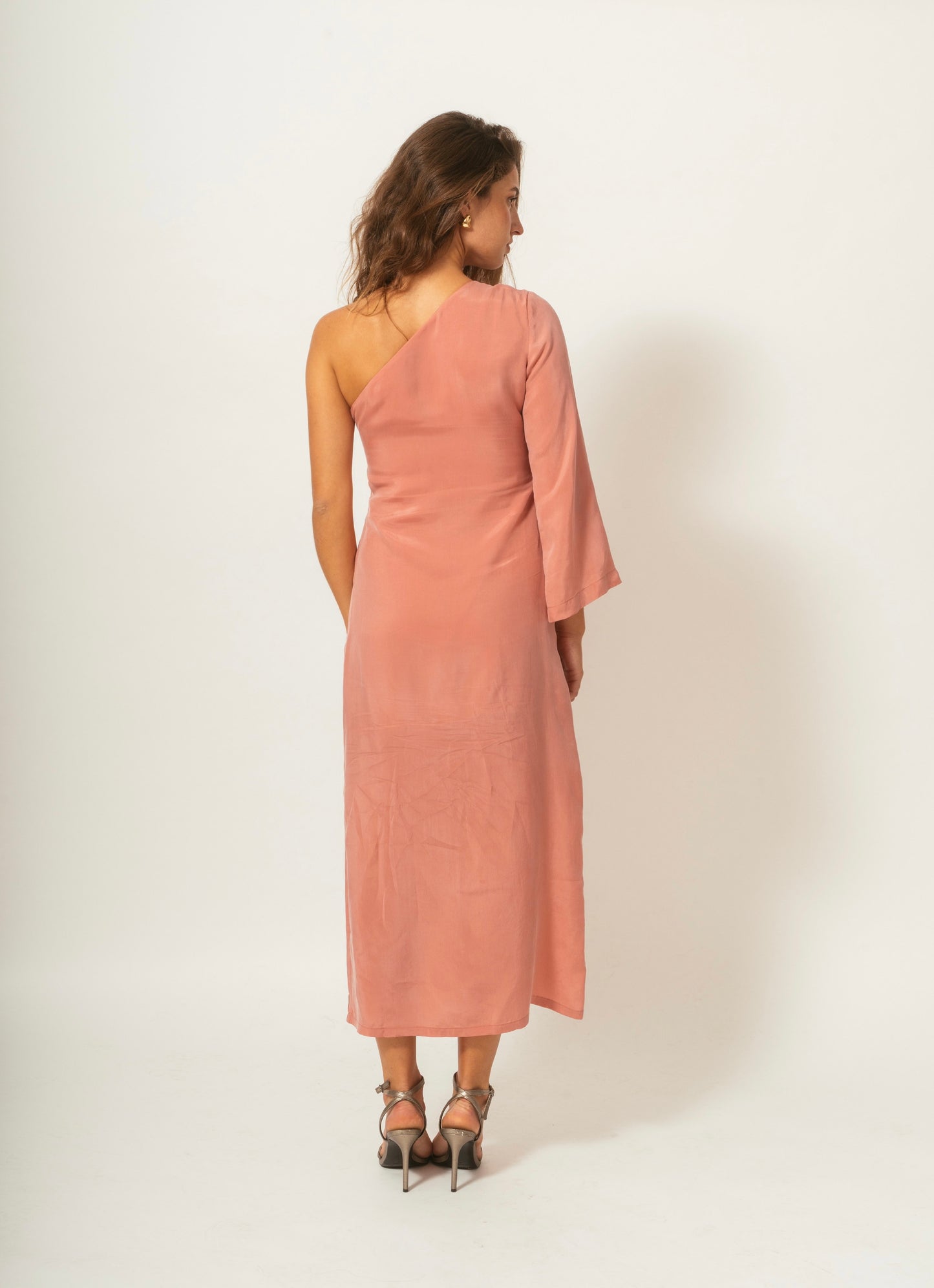 Cris Serra- Vestido Midi Rosé