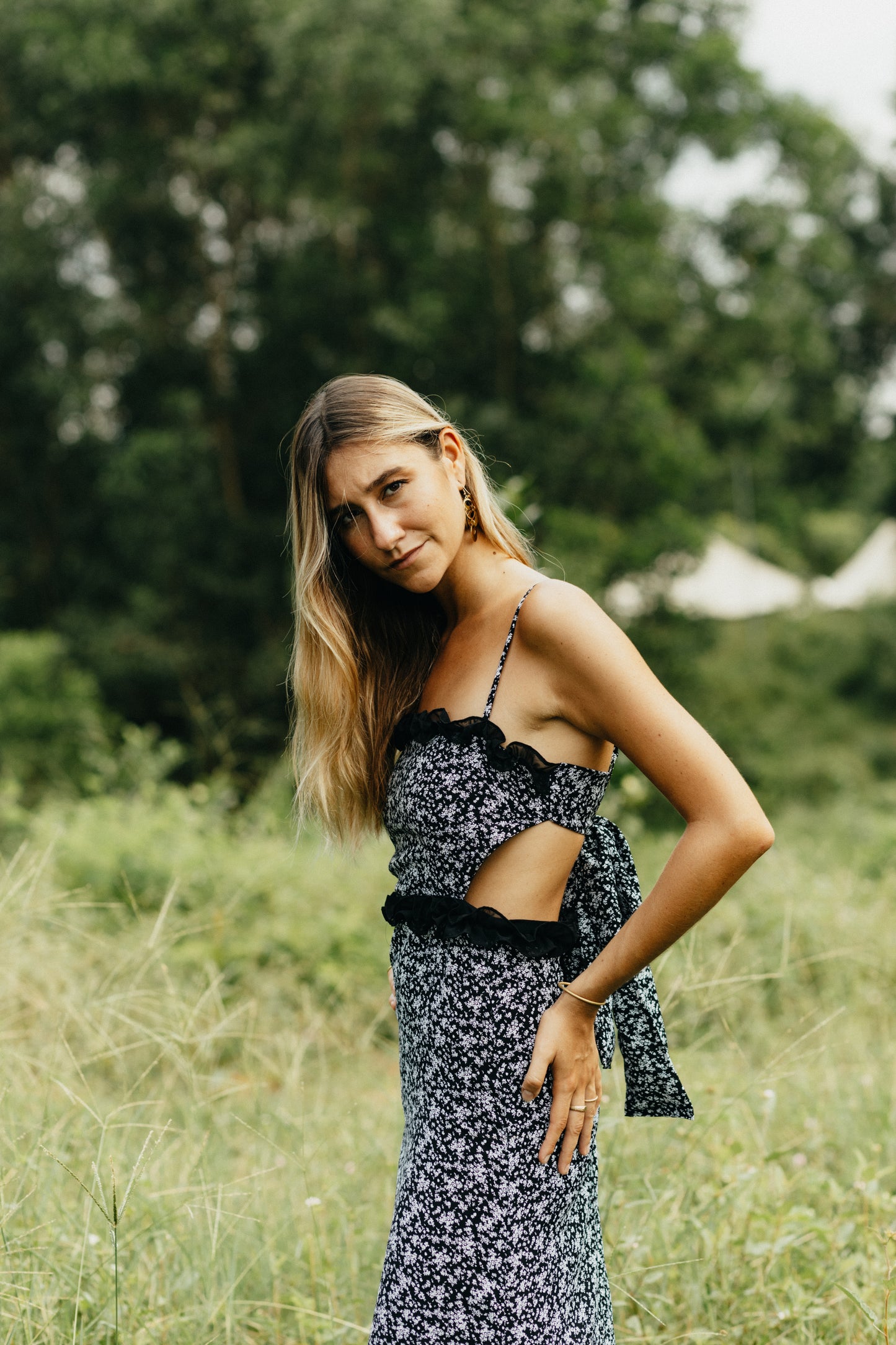 Bicolo-Vestido Maxi Romantic