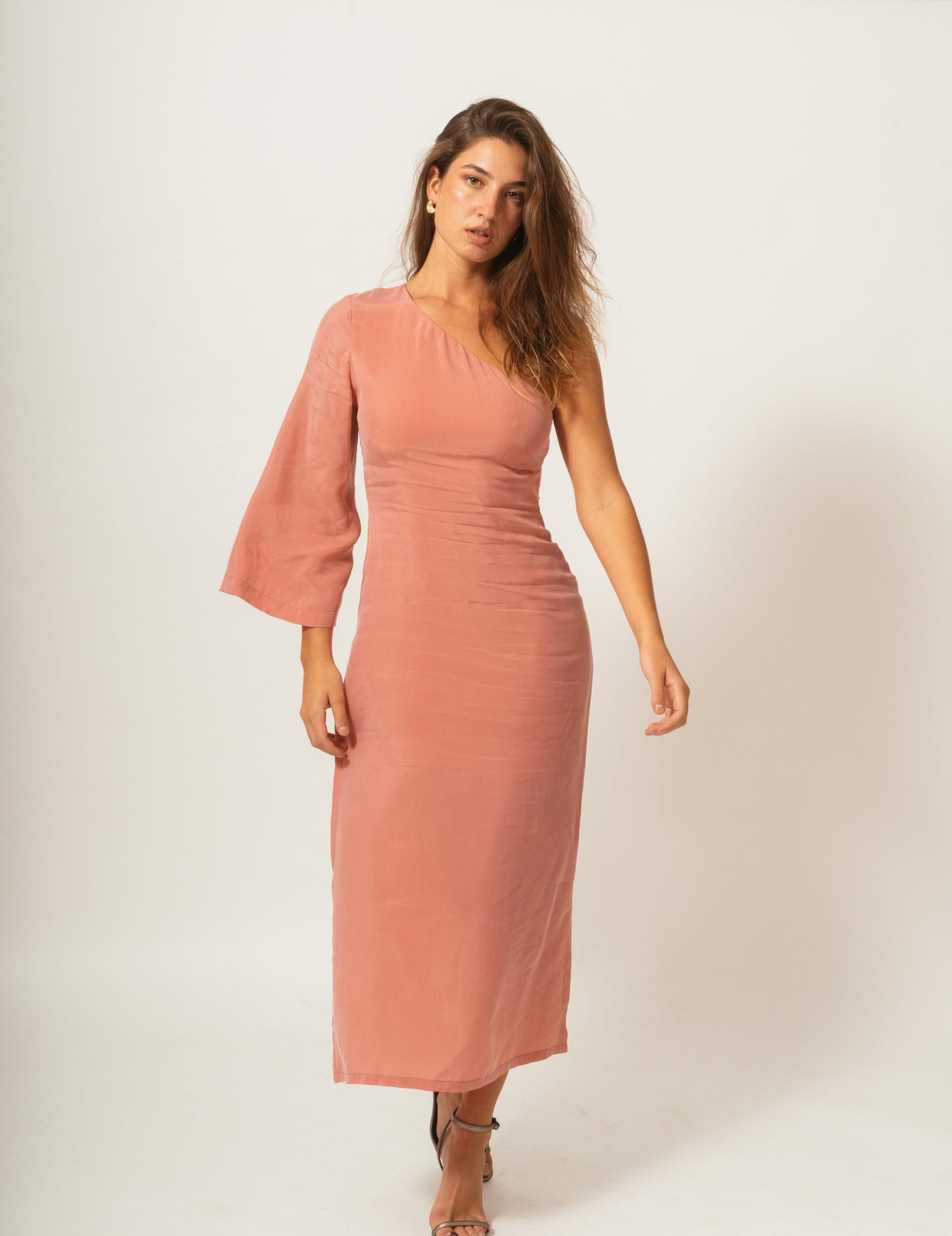 Cris Serra- Vestido Midi Rosé