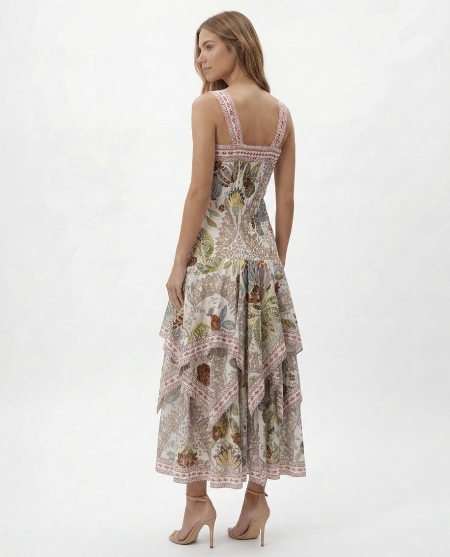 Philippa 1970 - Vestido Midi Bohemio