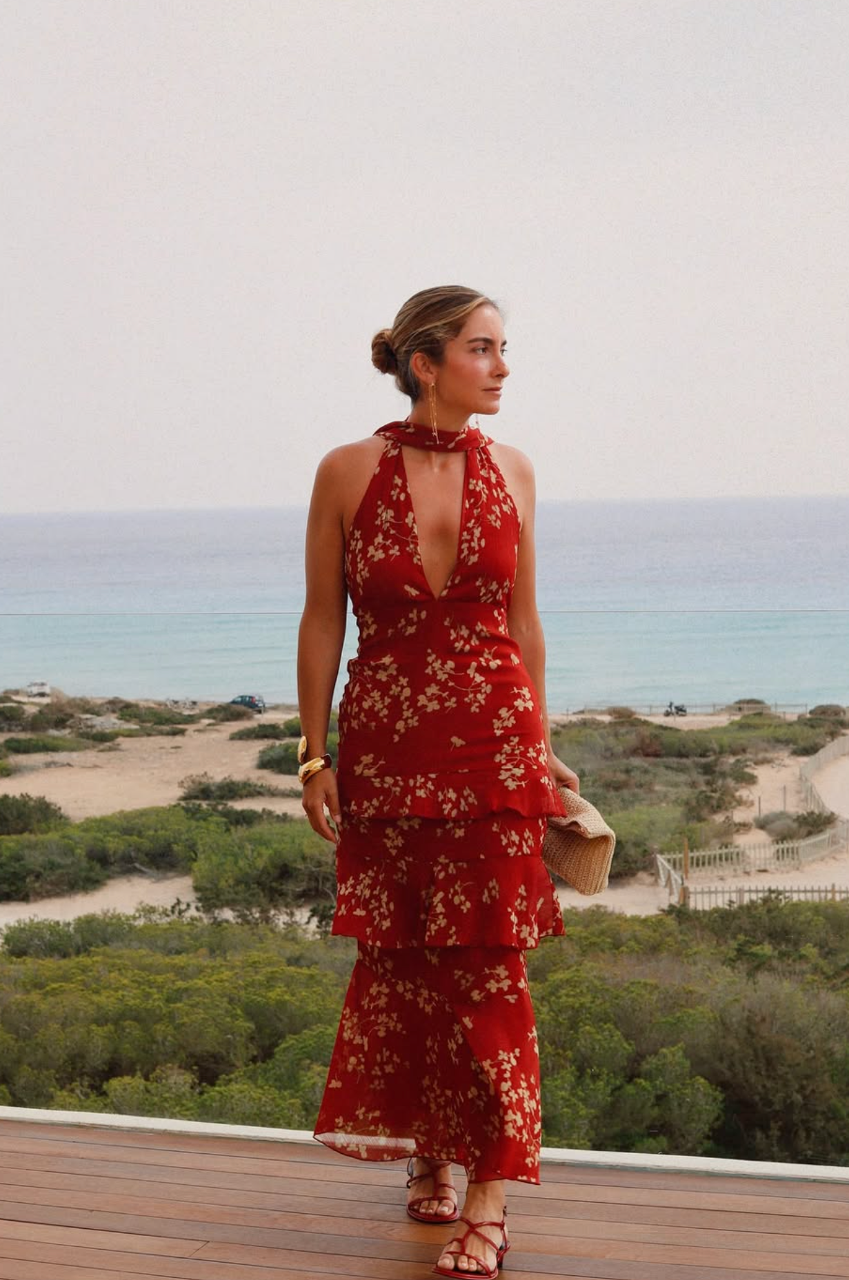 Baymo - Vestido Midi Hawaii pre-loved