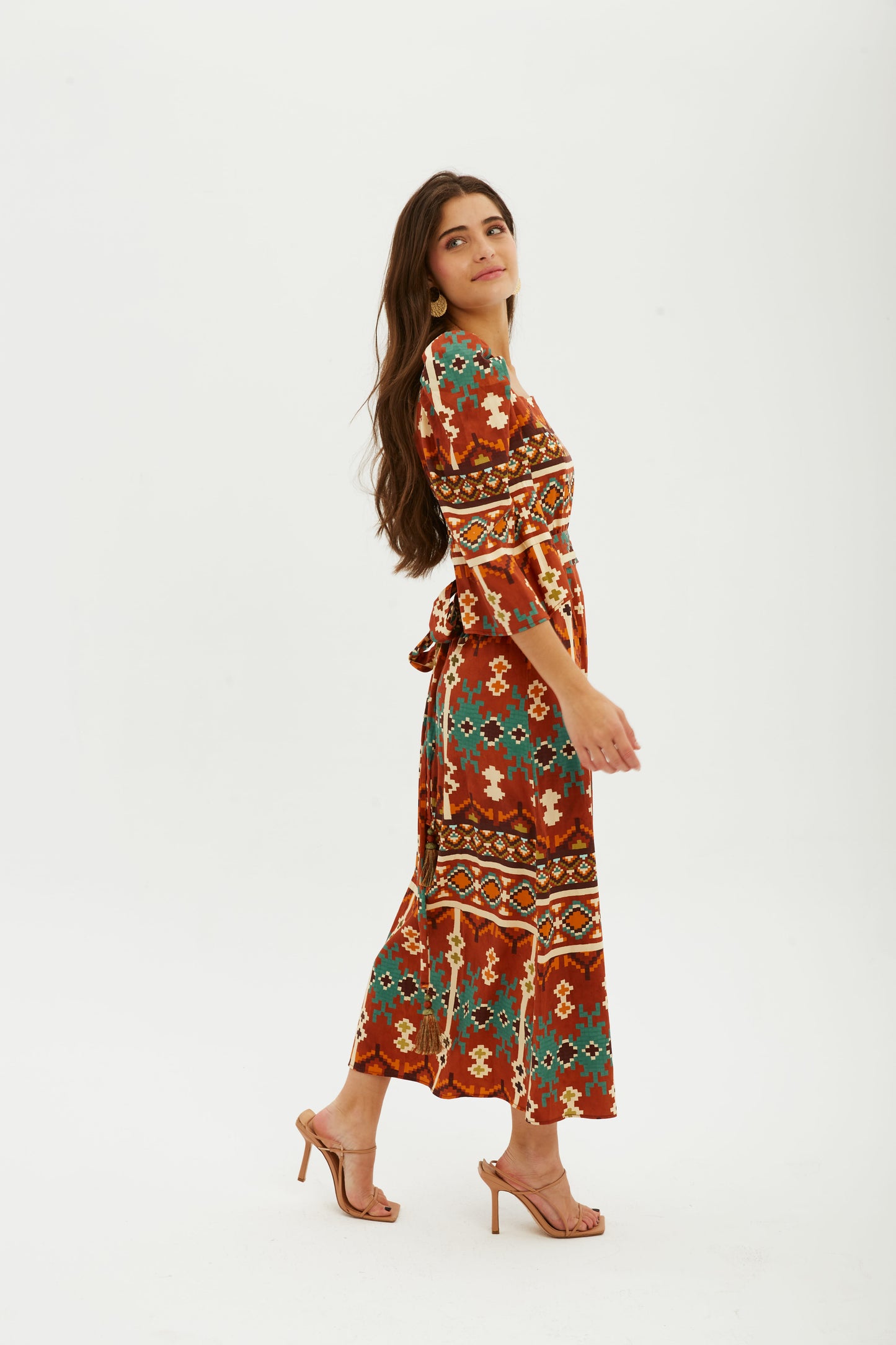 Seeiou - Vestido Midi Loxe - Lend the Label