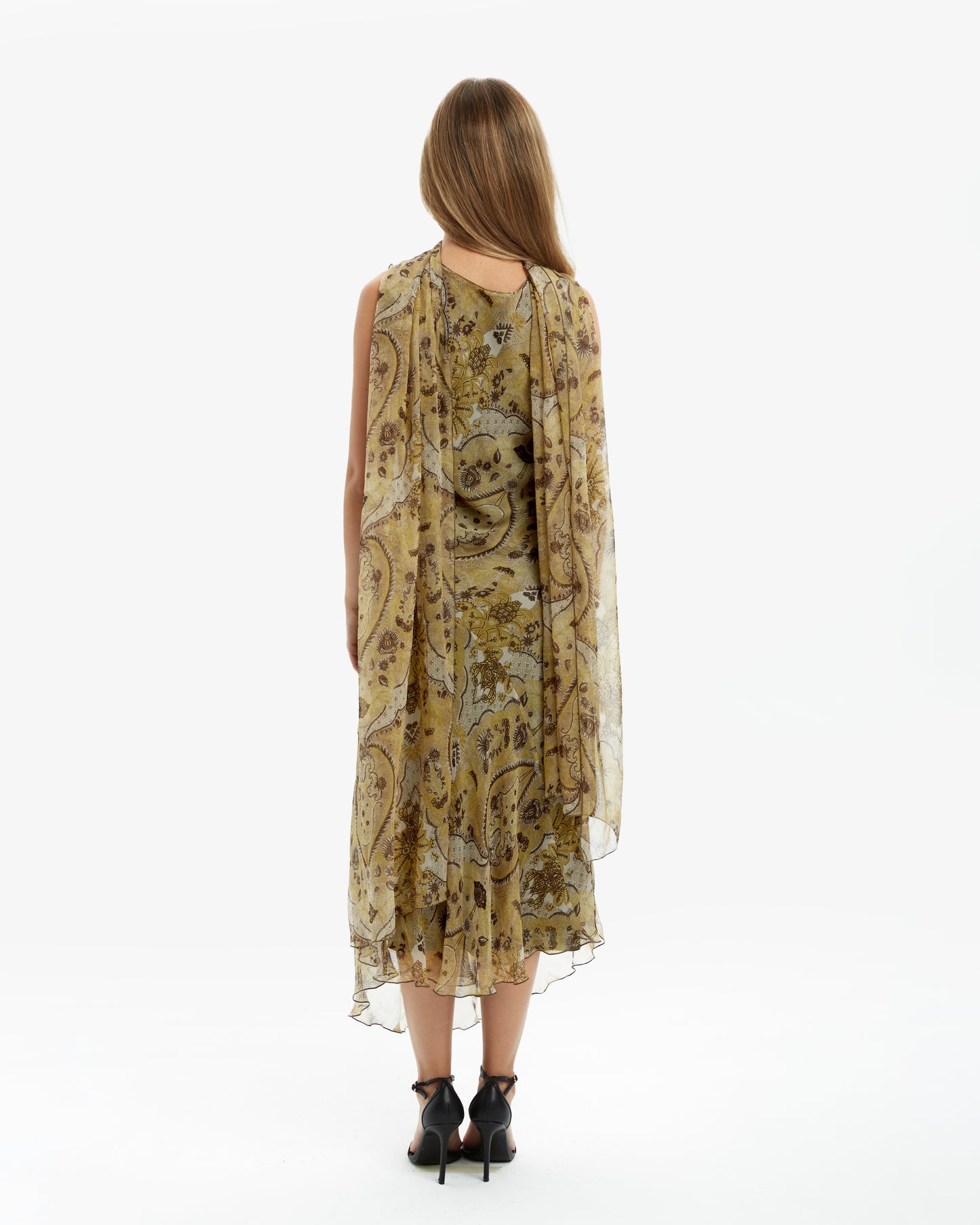 Arredor Vintage- Vestido Midi Butterfly Pre-Loved - Lend the Label