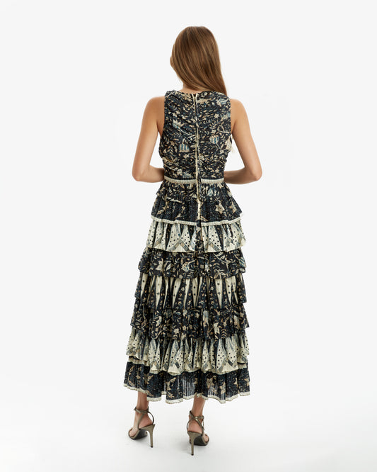 Ulla Johnson-Vestido Midi Luna pre-loved - Lend the Label