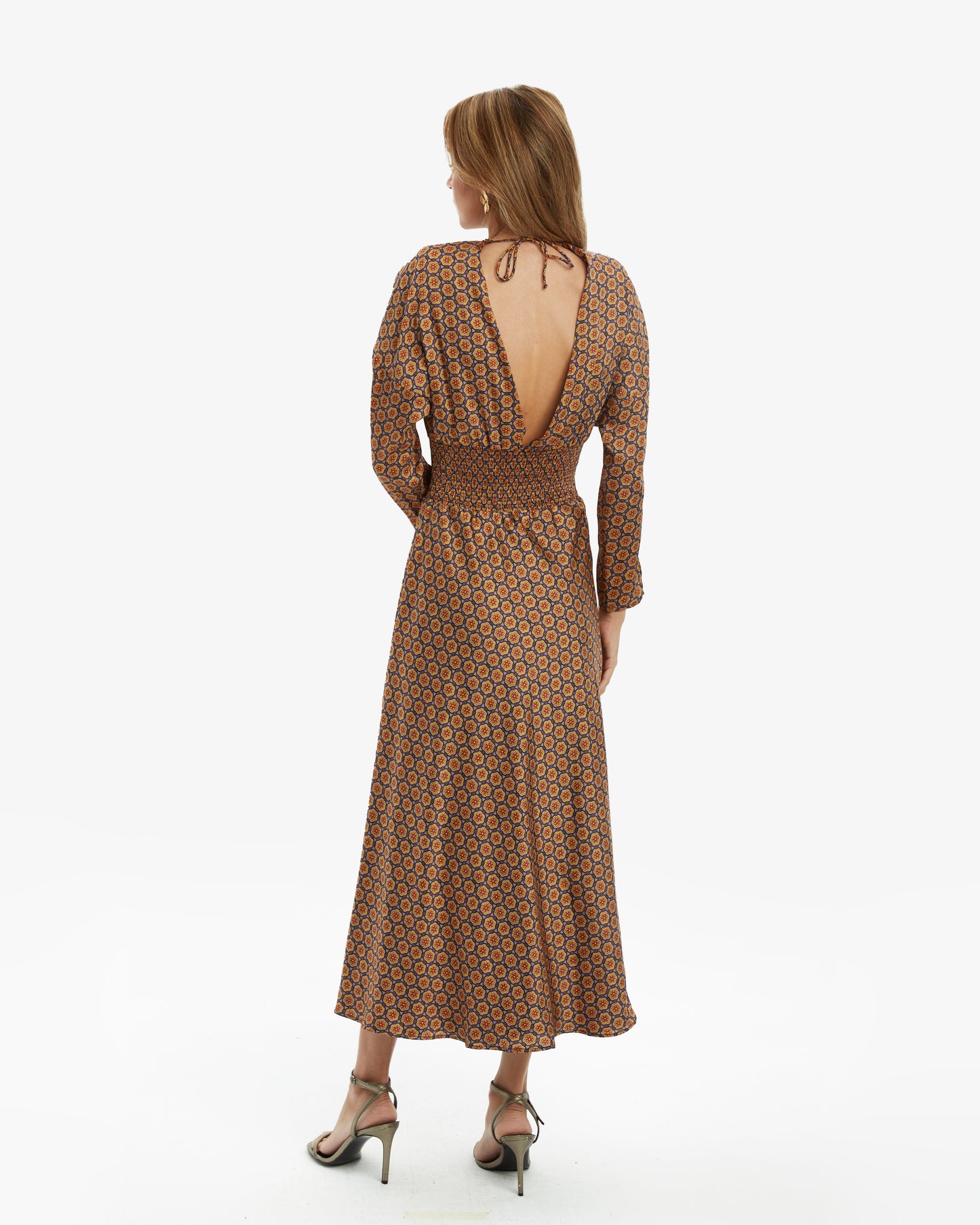 Himba Collection - Vestido Midi Retro pre-loved - Lend the Label