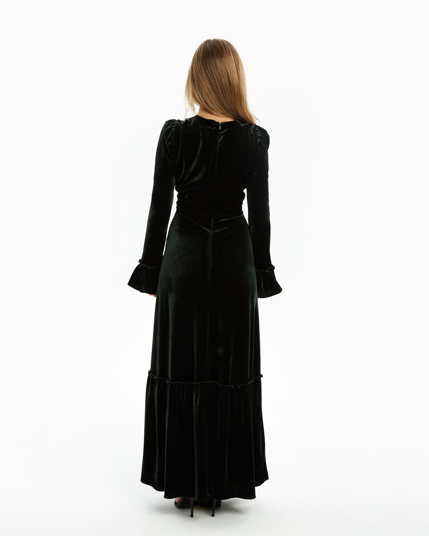 Coosy - Vestido Midi Velours - Lend the Label