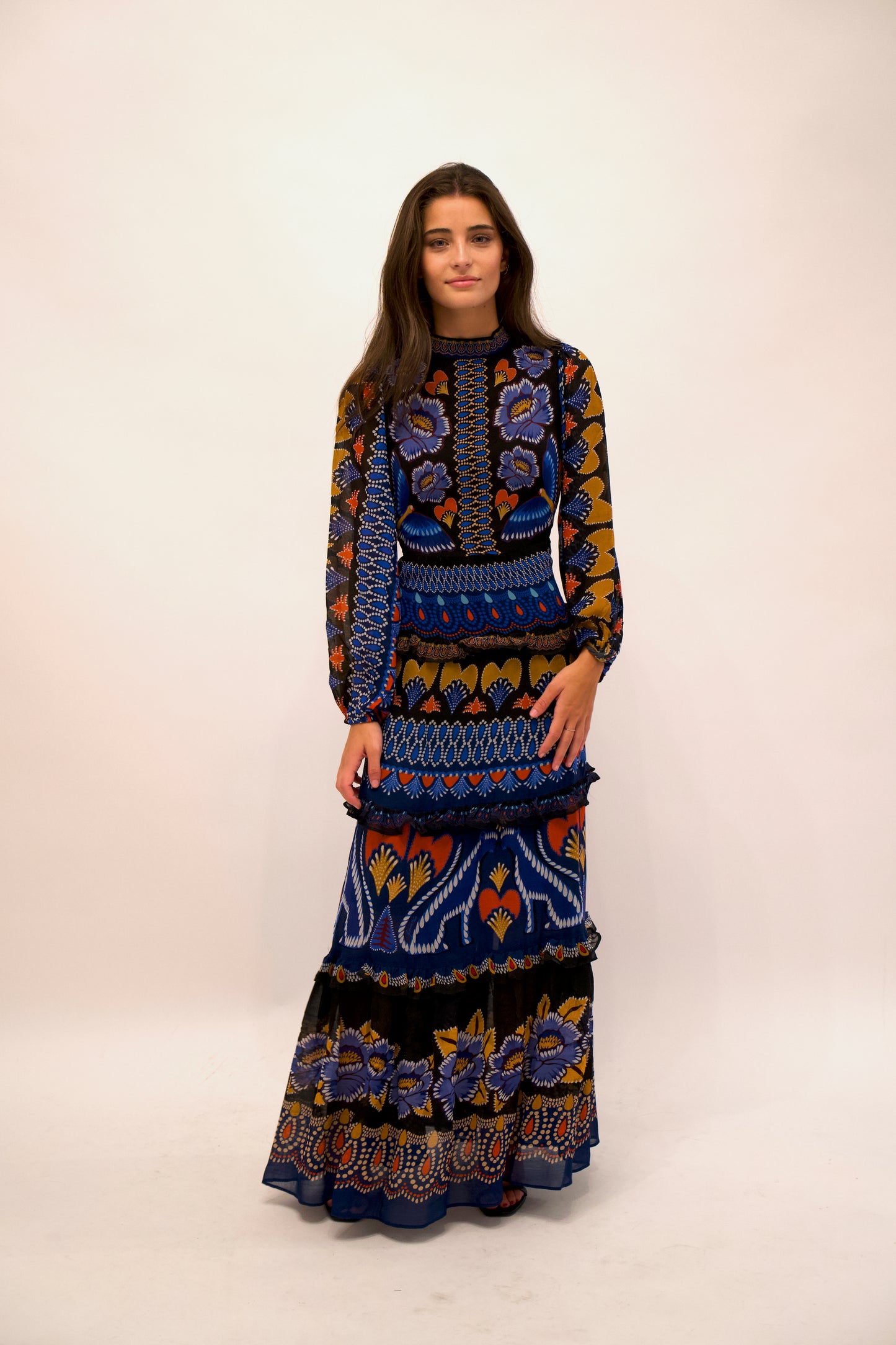 Farm Rio- Vestido Maxi Brasilia pre-loved - Lend the Label
