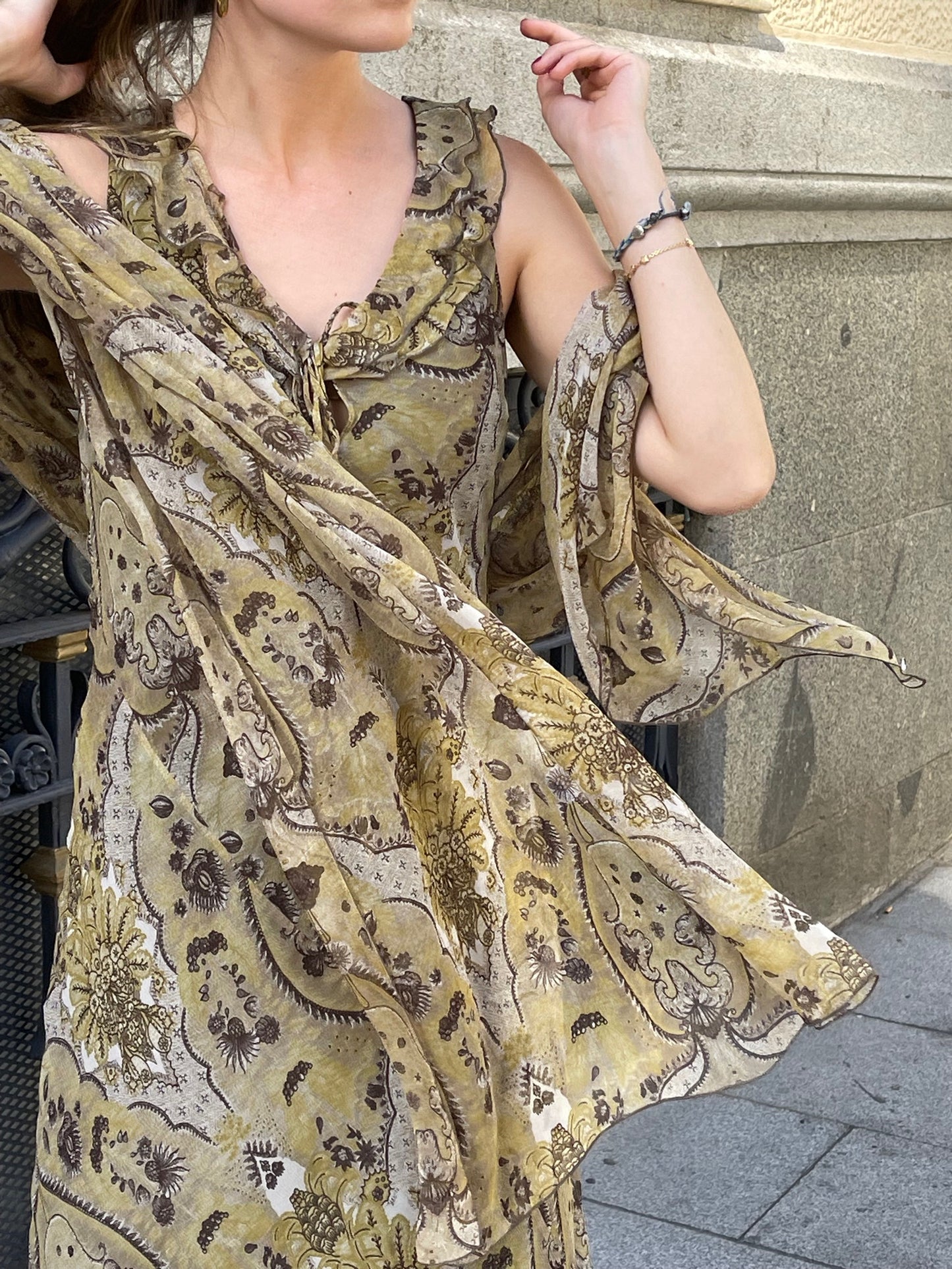 Arredor Vintage- Vestido Midi Butterfly