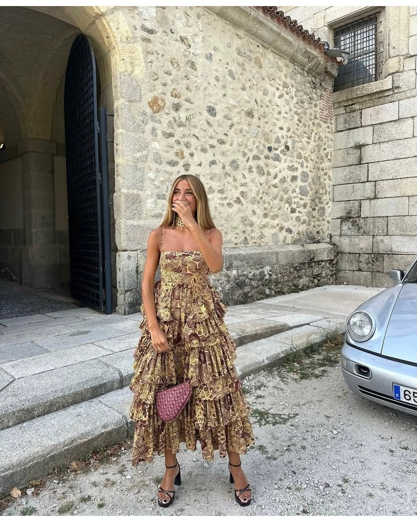 Ulla Johnson-Vestido Midi Henz pre-loved - Lend the Label