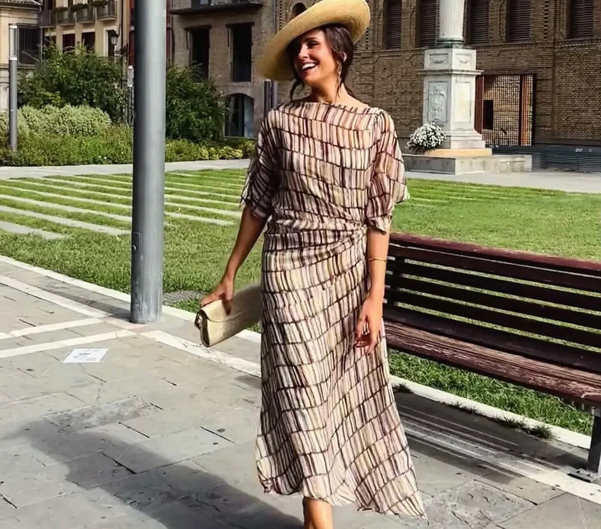 Hoss Intropia - Vestido Midi Carré pre-loved
