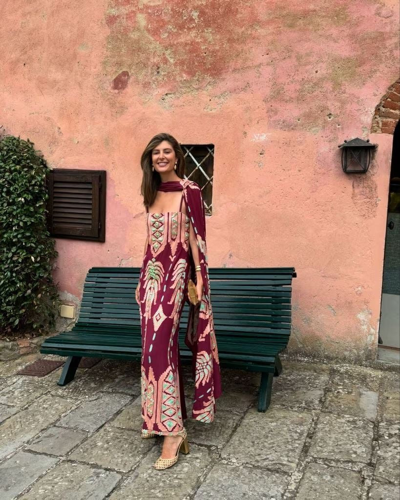 Johanna Ortiz- Vestido midi Marrakech