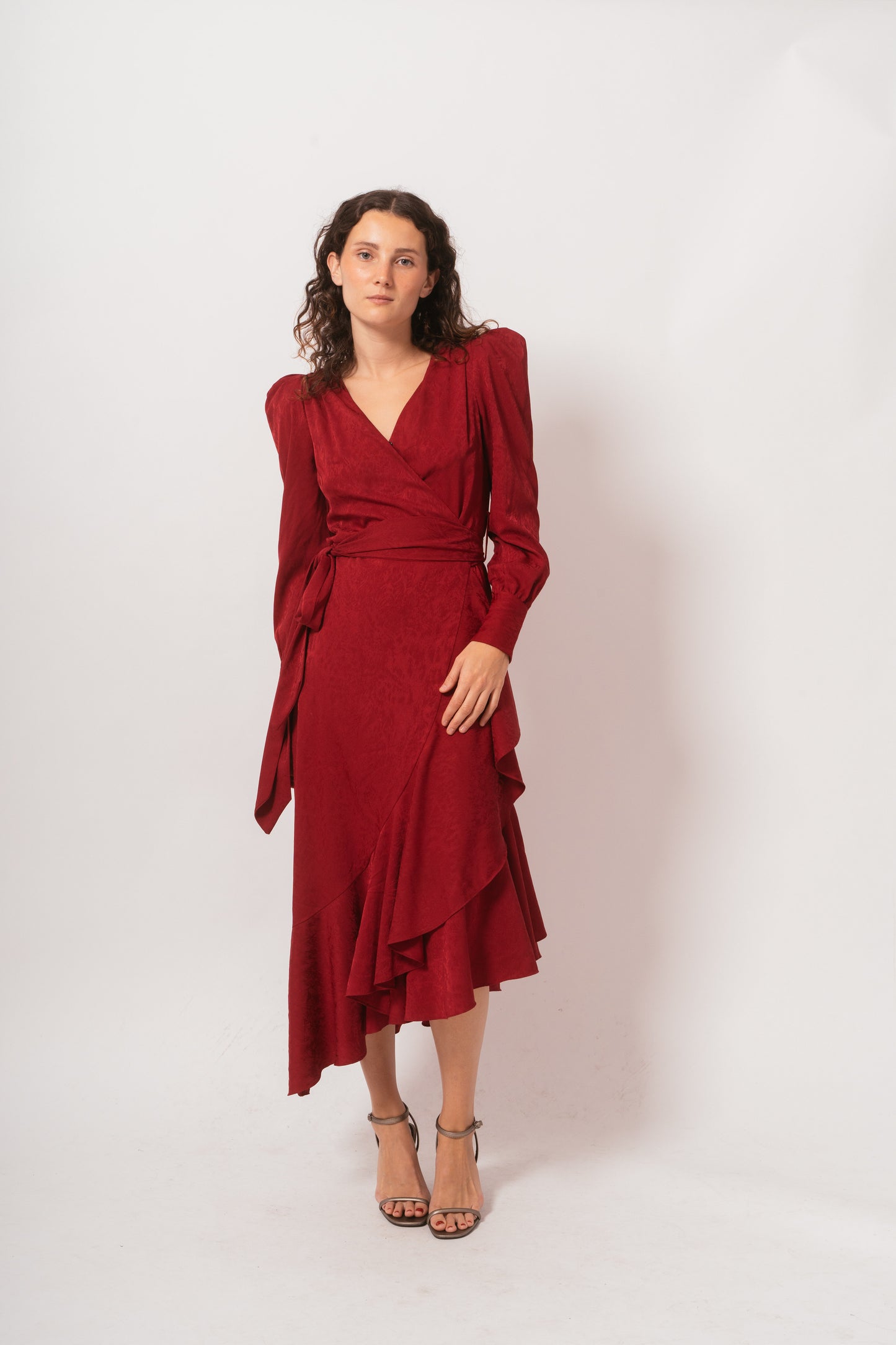 Mioh - Vestido Midi Burgundy