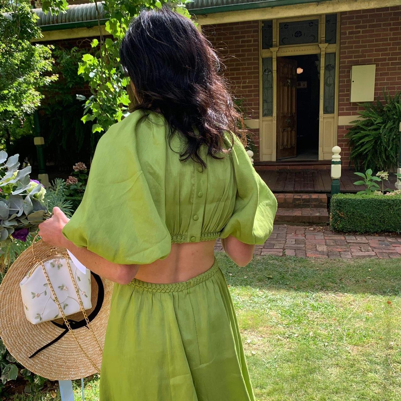 Aje- Vestido Midi Lime Pre-loved