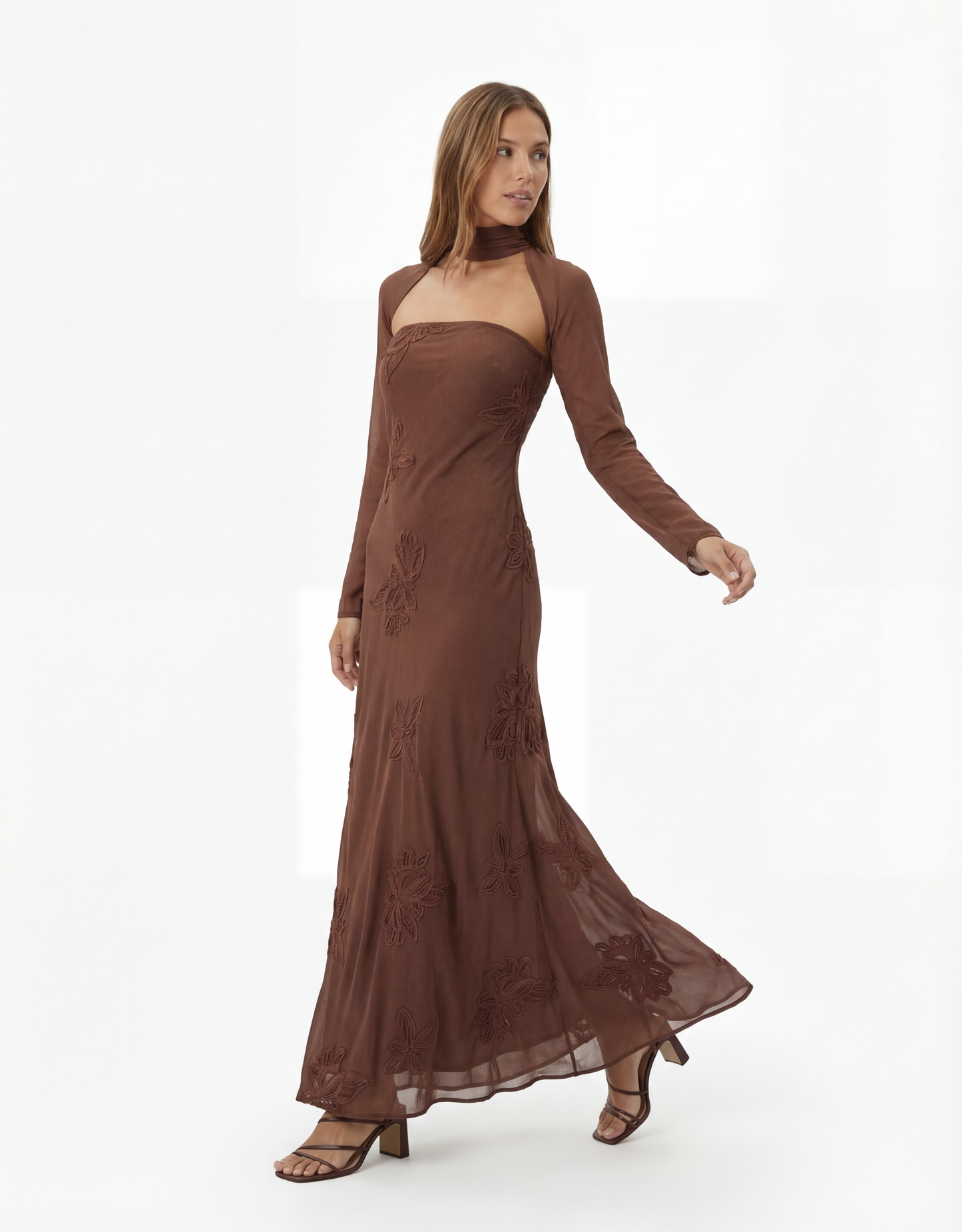 Baymo- Vestido Maxi Bark