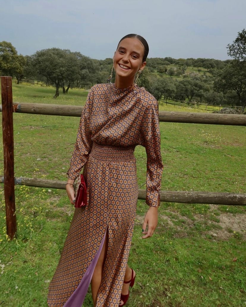 Himba Collection - Vestido Midi Retro pre-loved - Lend the Label