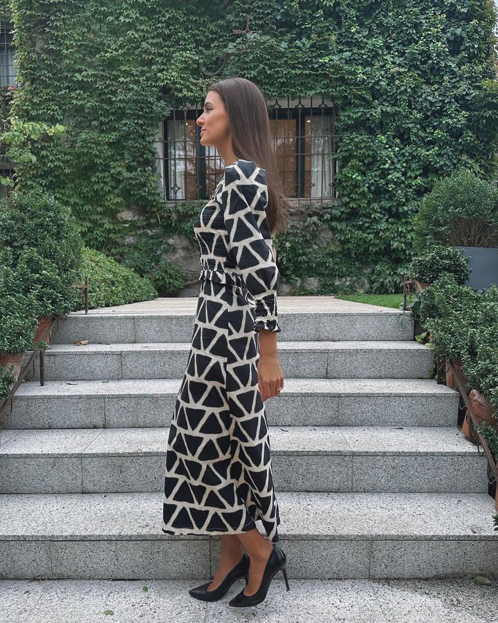 Pietra -Vestido Midi Positano Pre-Loved - Lend the Label