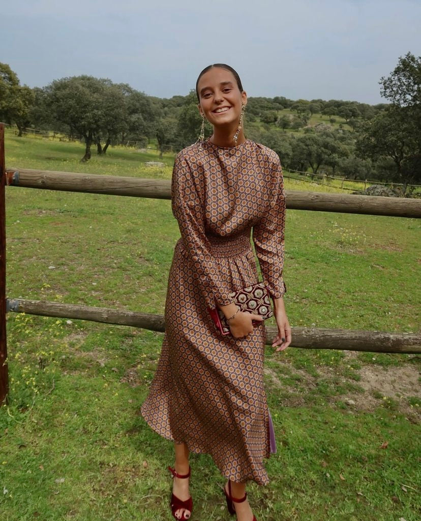 Himba Collection - Vestido Midi Retro pre-loved - Lend the Label