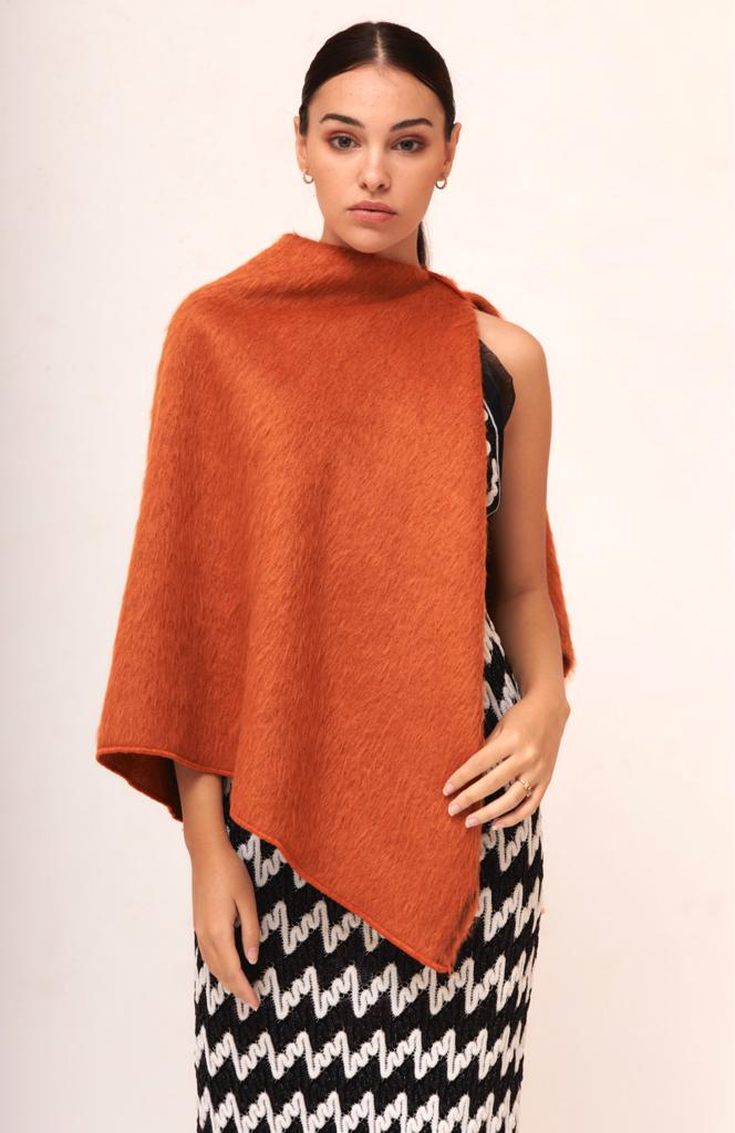 Capa Alpaca Naranja pre-loved - Lend the Label
