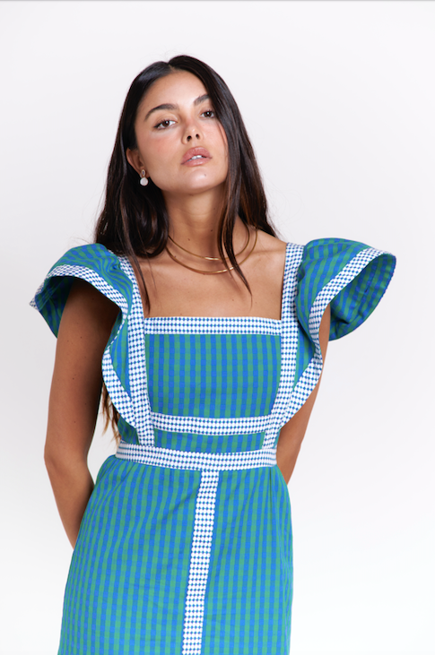 IQ Collection - Vestido Midi Quadrates pre-loved - Lend the Label