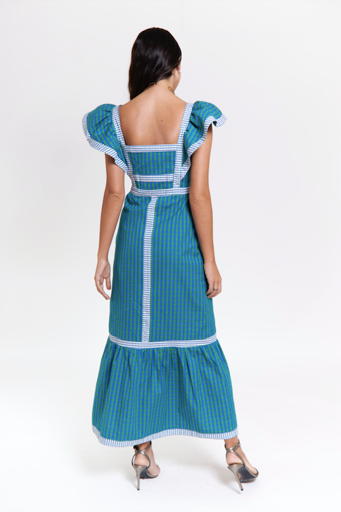 IQ Collection - Vestido Midi Quadrates pre-loved - Lend the Label
