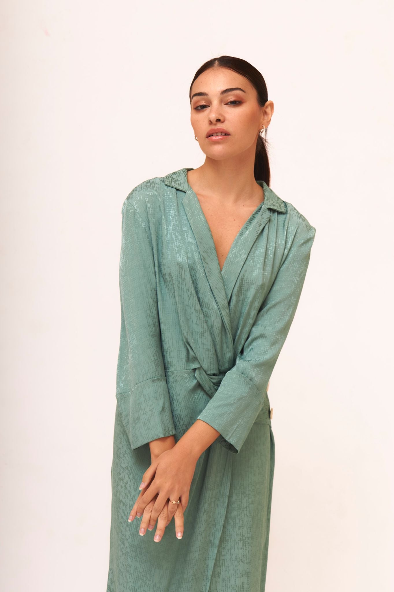 Sophie and Lucie - Vestido Midi Acqua pre-loved - Lend the Label