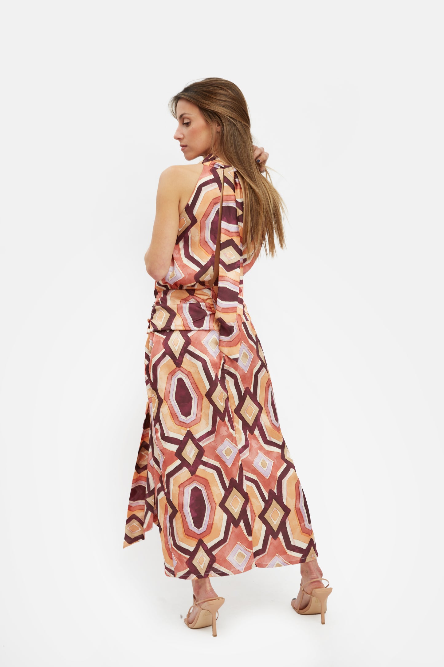 Quetzal - Vestido midi Puzzle