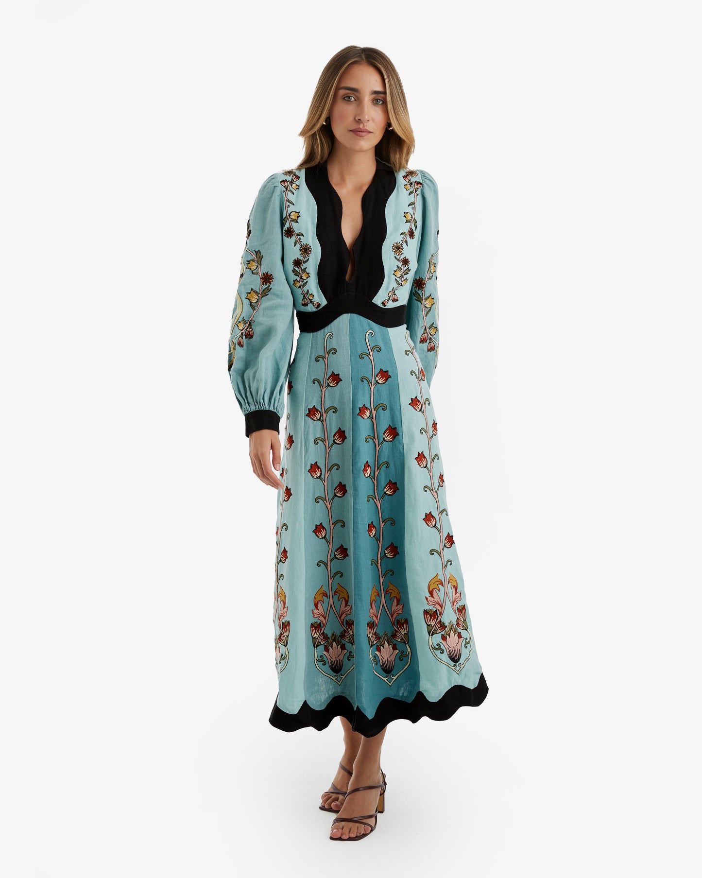 Farm Rio- Vestido Midi Bora