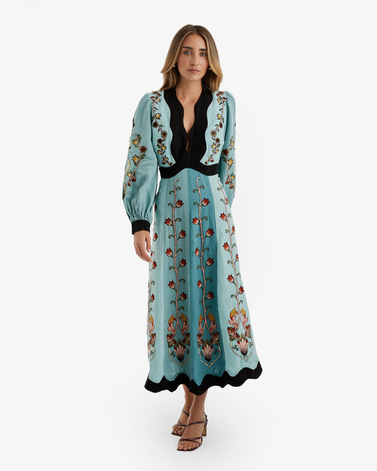 Farm Rio- Vestido Midi Bora