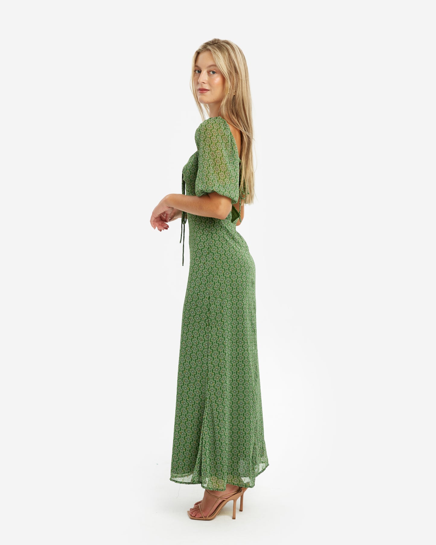 Baymo- Vestido Midi Esmeralda