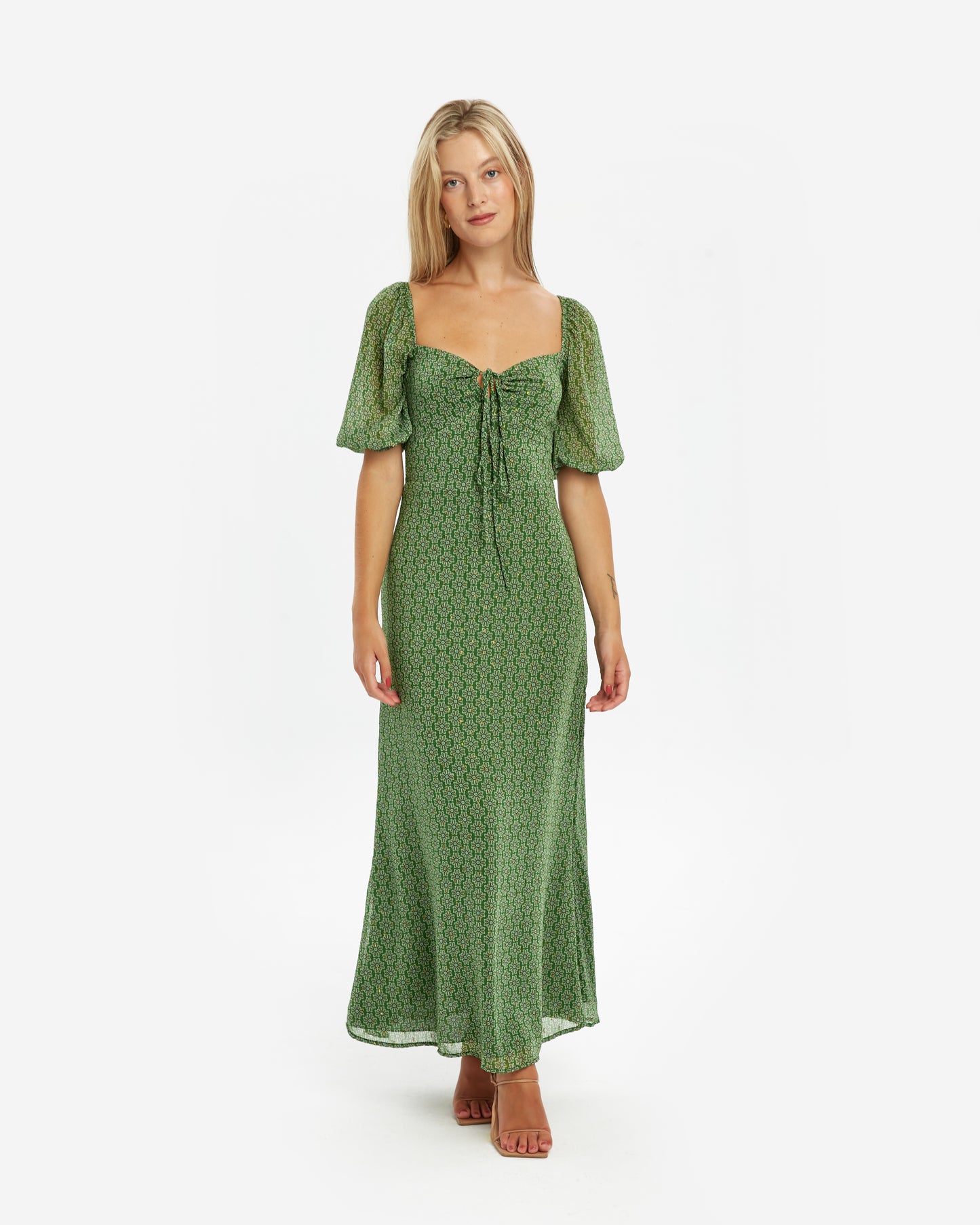 Baymo- Vestido Midi Esmeralda