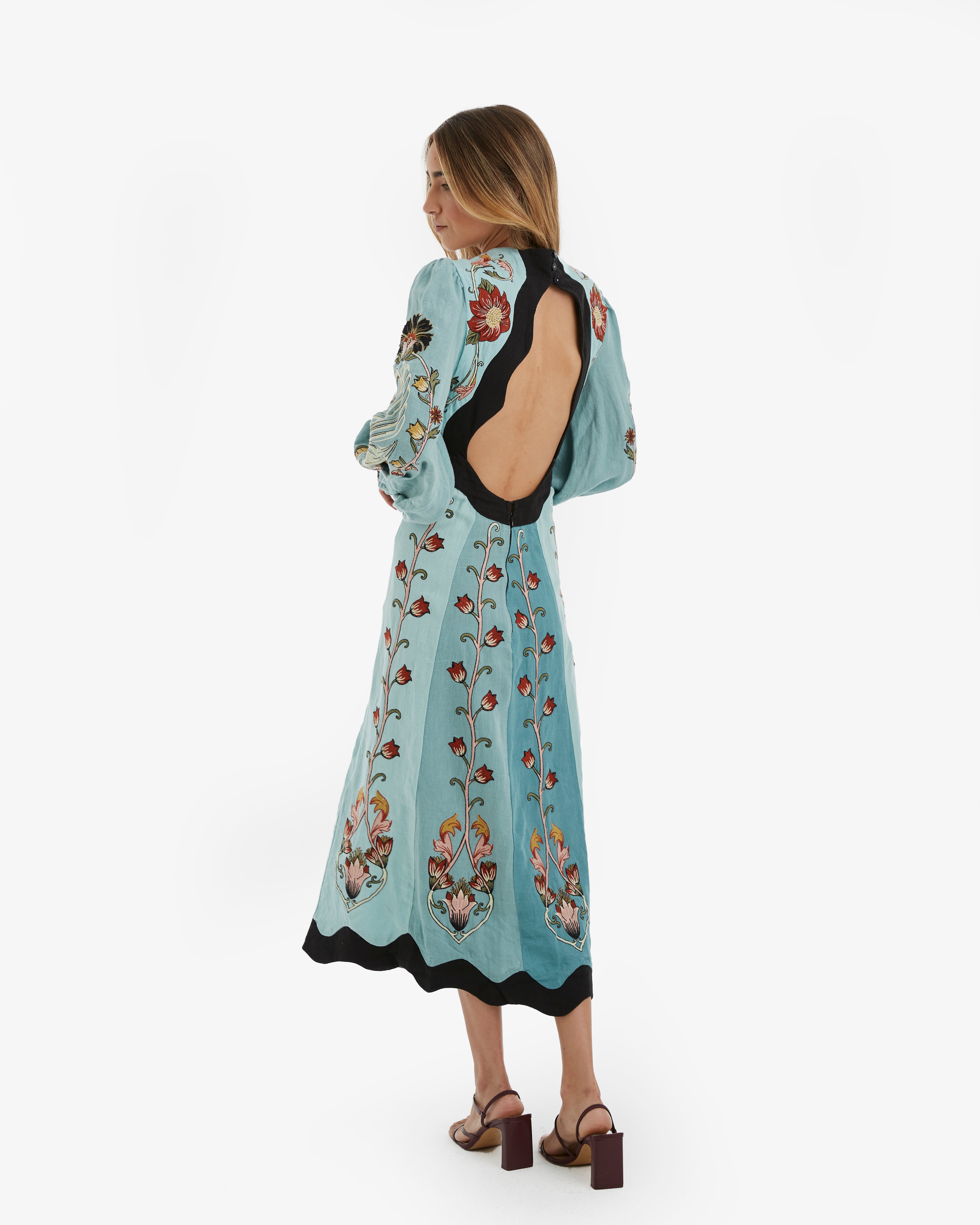 Farm Rio- Vestido Midi Bora – Lend the Label