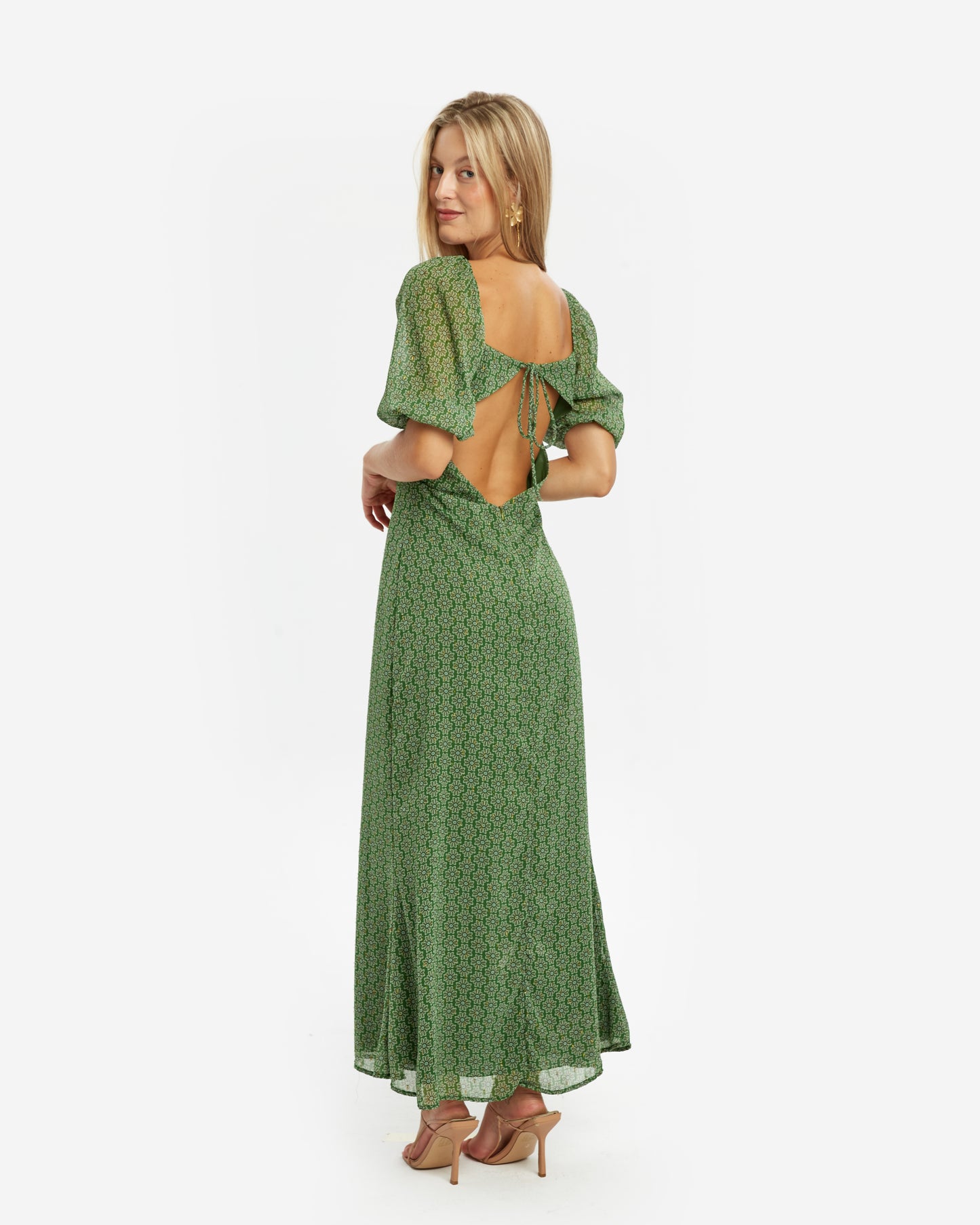 Baymo- Vestido Midi Esmeralda