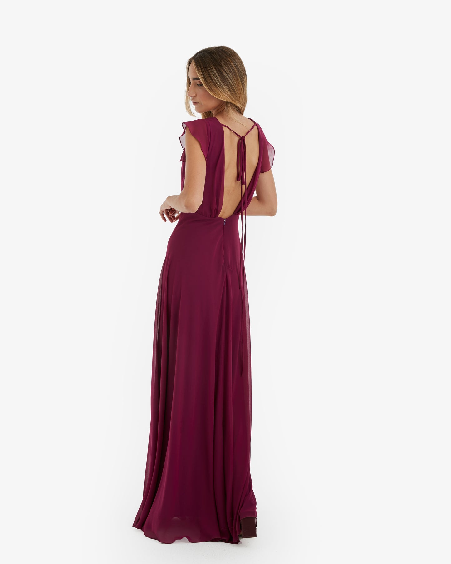 Camila Merino - Vestido Maxi Aubergine