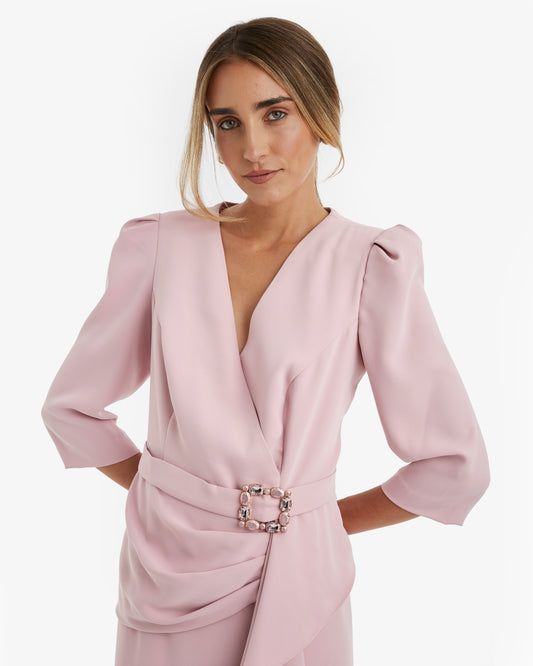 Sonia Peña - Vestido Midi Pastel