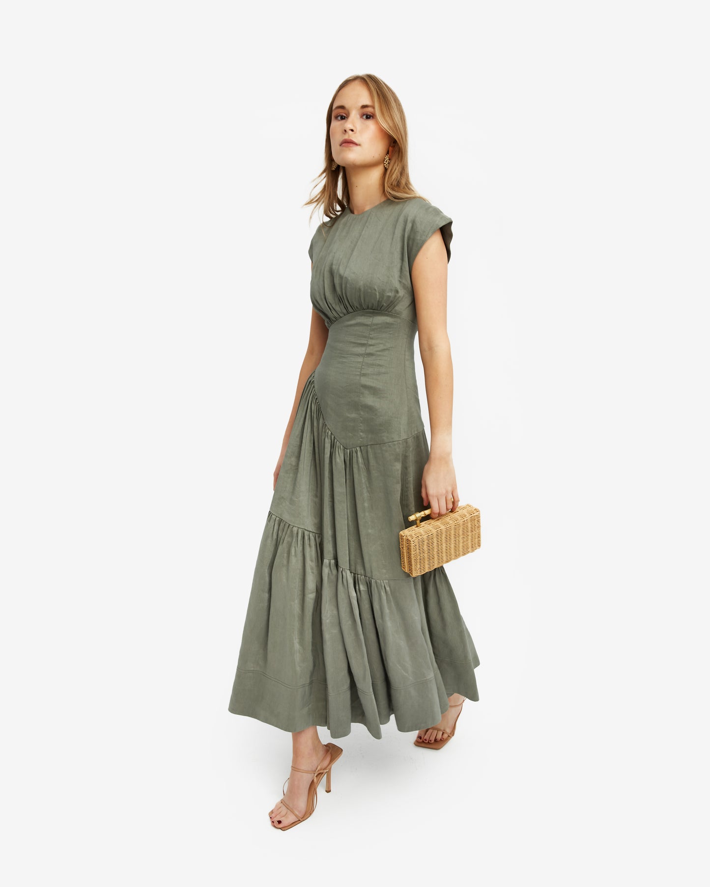Aje- vestido midi Hojae
