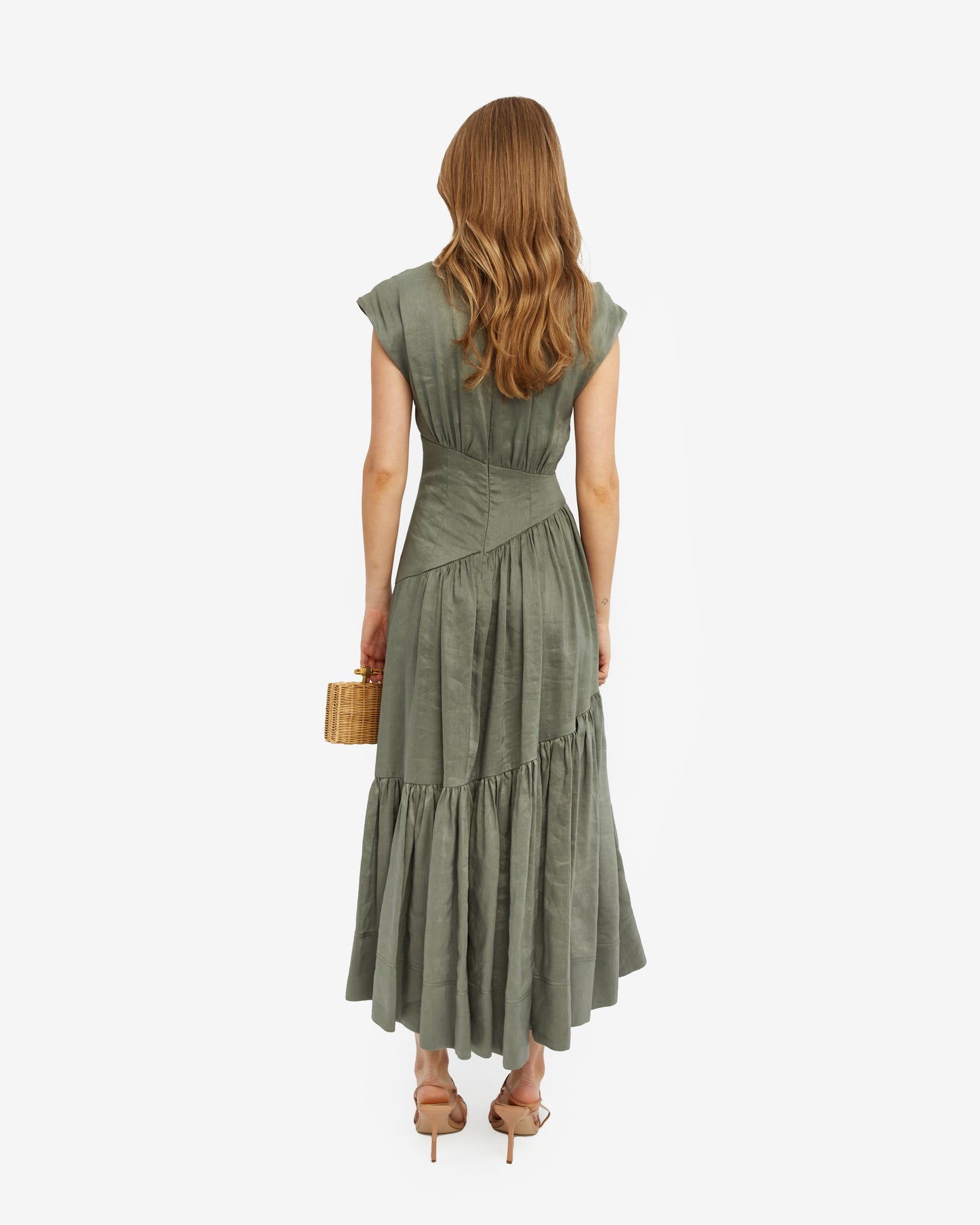 Aje- vestido midi Hojae