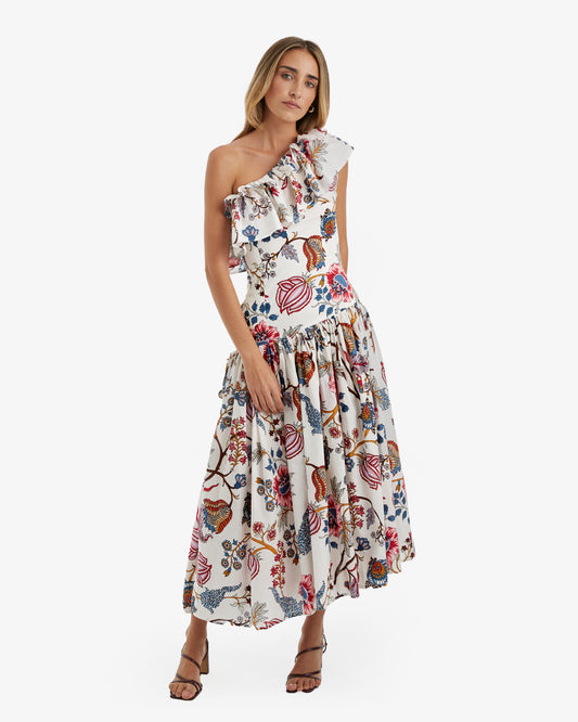 Philippa 1970  - Vestido Midi Garden